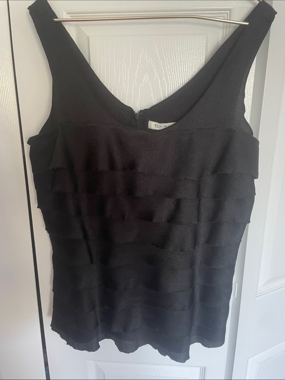 White House Black Market black dressy sleeveless top